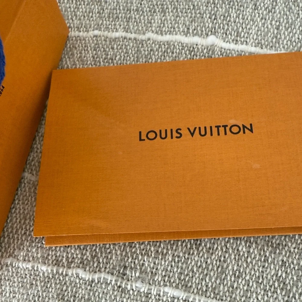 Louis Vuitton small Bag with Navy Handles with card